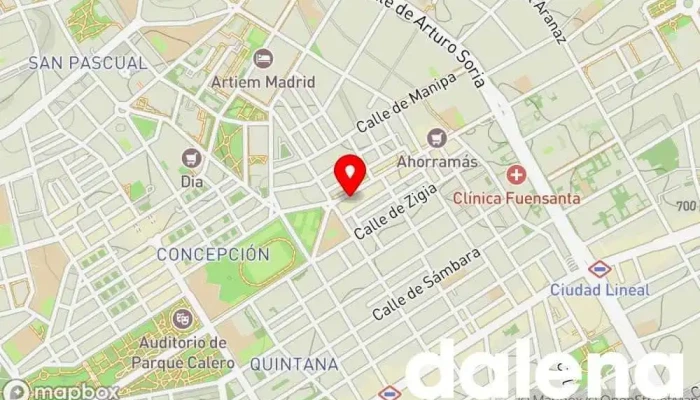 mapa de Carrefour Express Supermercado en Madrid