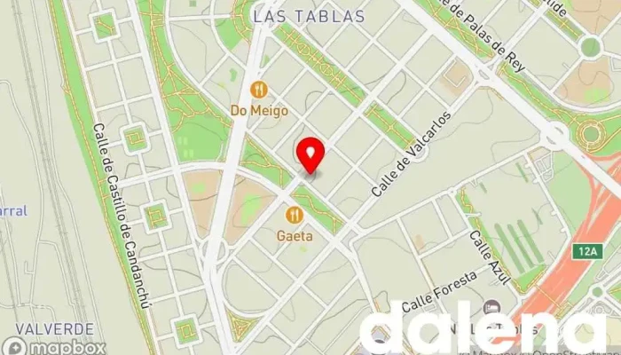 mapa de Carrefour Express Supermercado en Madrid