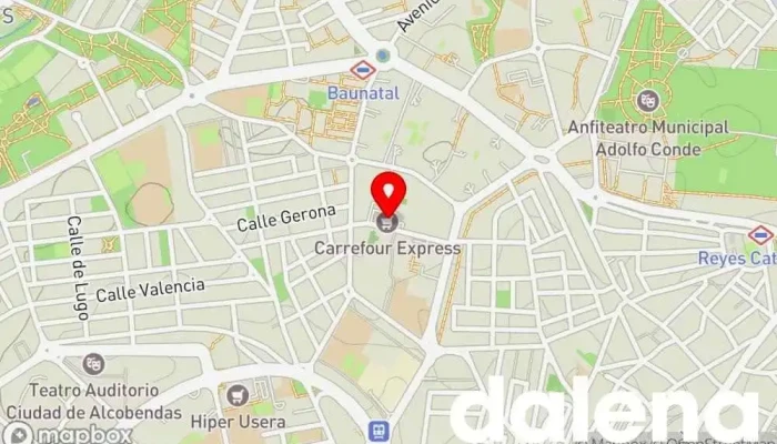 mapa de Carrefour Express Supermercado en Madrid