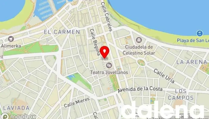 mapa de Carrefour Express Supermercado en Gijón