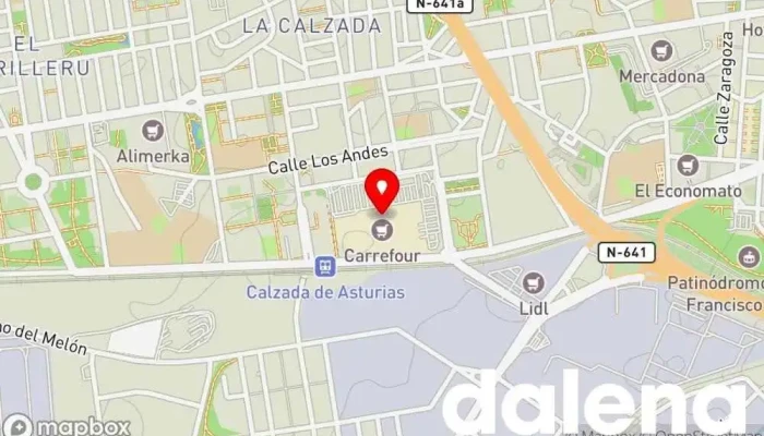 mapa de Carrefour Hipermercado en Gijón