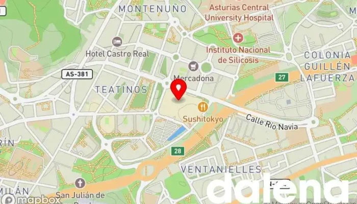 mapa de Carrefour Hipermercado en Oviedo