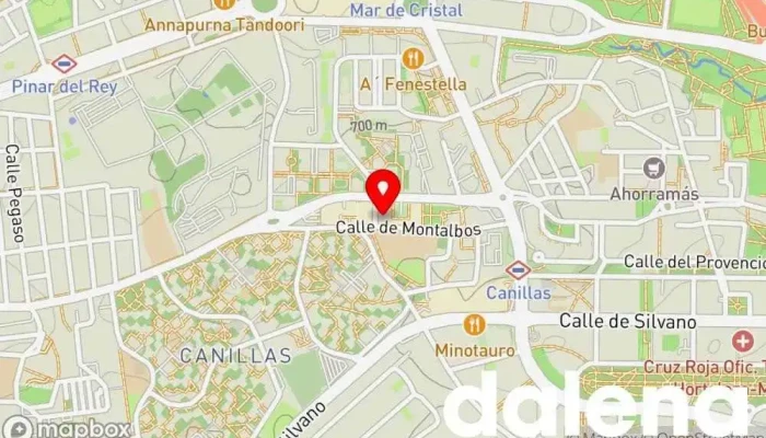 mapa de Carrefour Market Supermercado en Madrid
