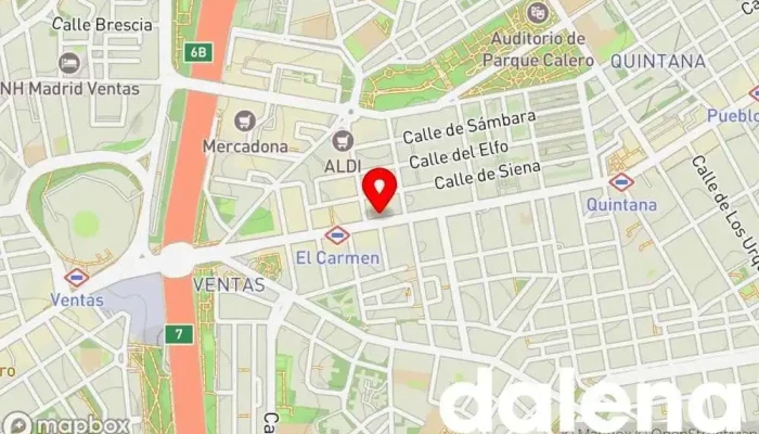 mapa de Carrefour Market Supermercado en Madrid