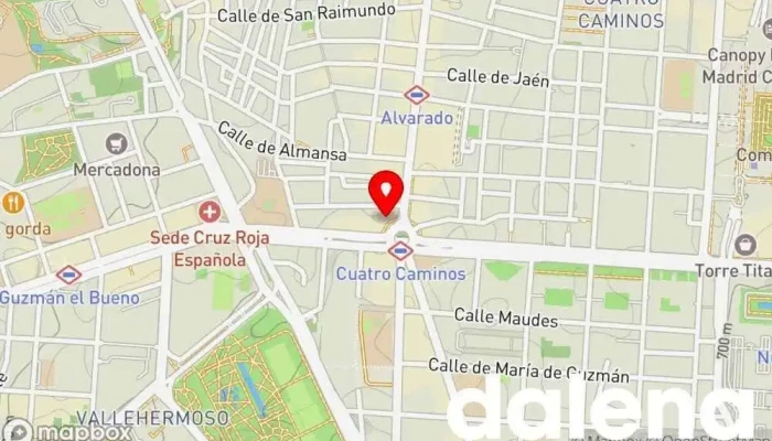 mapa de Carrefour Market Supermercado en Madrid