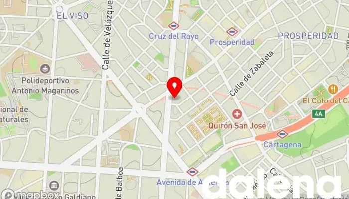 mapa de Carrefour Market Supermercado en Madrid
