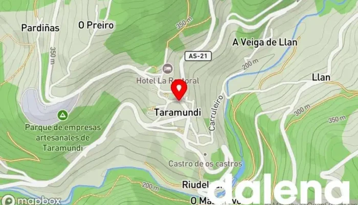 mapa de Casa Vicente Comercio en Taramundi