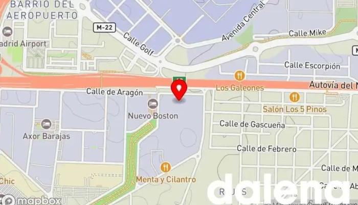 mapa de Cash Hiper vecino S L (Barajas-Coslada) 超级邻居 Hipermercado, Supermercado, Gran superficie en Barajas