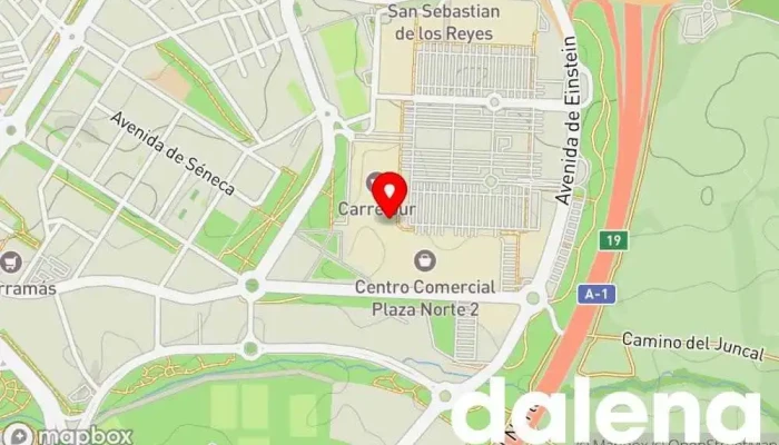 mapa de Centro Comercial Carrefour San Sebastian de los Reyes Centro comercial, Tienda de ropa, Restaurante de comida rápida, Hipermercado, Óptica, Farmacia, Proveedor de servicios de telecomunicaciones, Agencia de viajes en San Sebastián de los Reyes