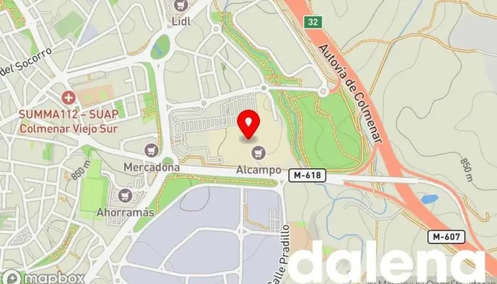 mapa de Centro Comercial el Ventanal de la Sierra Centro comercial en Colmenar Viejo