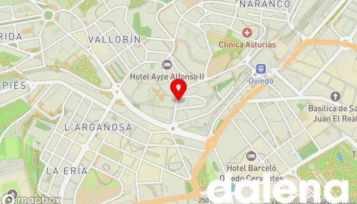 mapa de Ciber Amazon 2 Servicio de envíos, Consultora informática, Tienda de alimentación, Quiosco de recarga para móviles, Tienda de alimentos naturales, Tienda de alimentos orgánicos en Oviedo