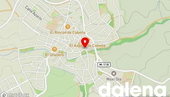 mapa de Comercial Hnos. Gil Supermercado en Cobeña