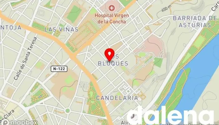 mapa de Comercio Tienda de alimentación en 13