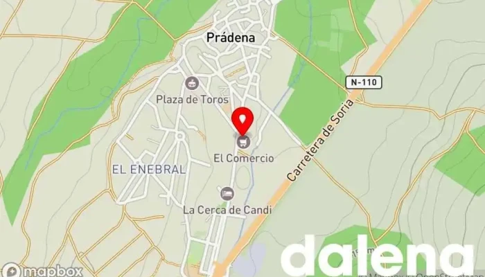 mapa de COMERCIO MARTIN SAN JOSE, S.L. - UNIDE Supermercado en Prádena