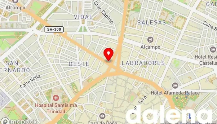 mapa de Comida china Tienda de alimentación en Salamanca