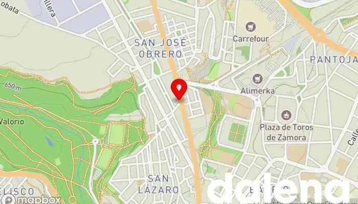 mapa de Coviran El Bolon Supermercado en Zamora