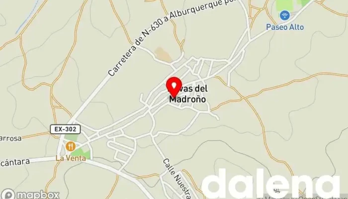 mapa de Coviran Supermercado en Navas del Madroño
