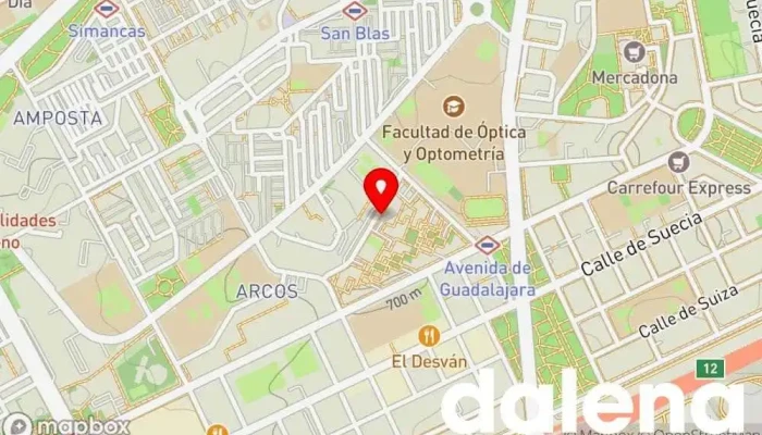 mapa de Coviran Supermercado, Tienda de alimentación en Madrid