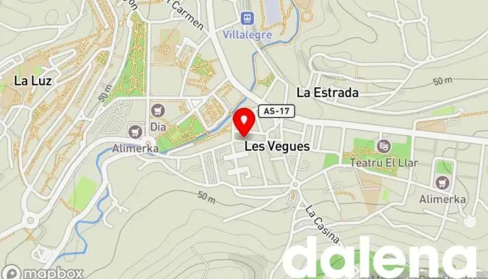 mapa de COVIRAN Supermercado en Asturias