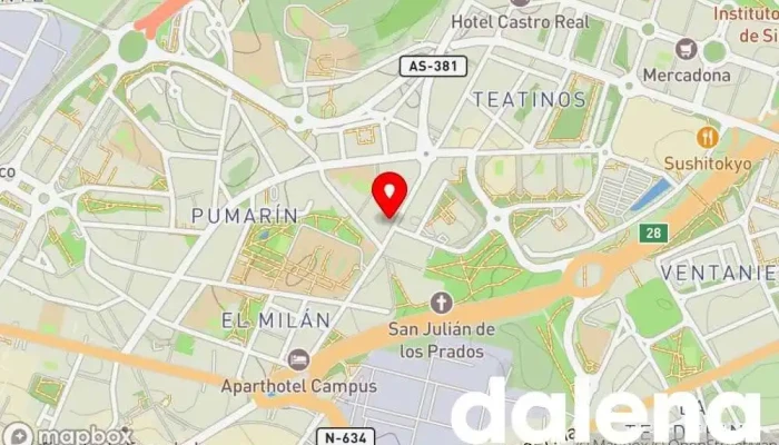 mapa de COVIRAN Supermercado en Oviedo