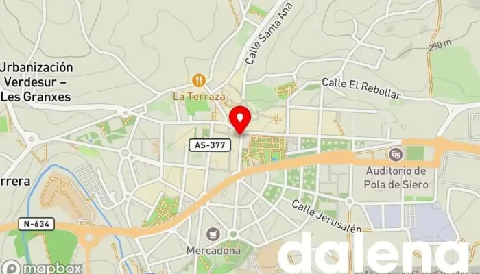 mapa de Coviran Supermercado en Pola de Siero