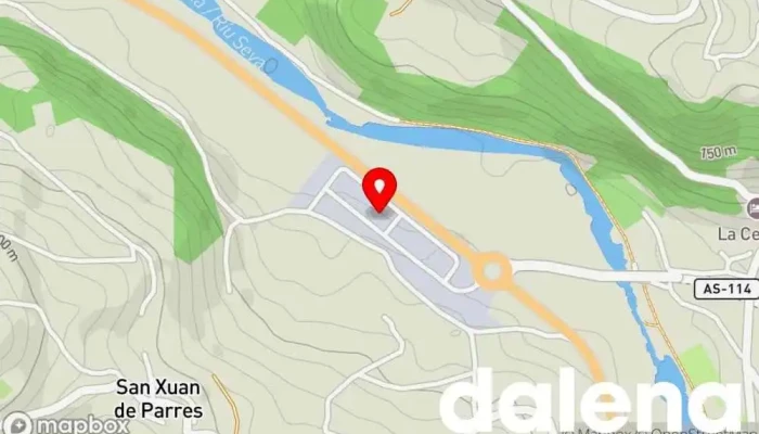 mapa de Cuevas Cash Tienda de alimentación, Mayorista en Asturias