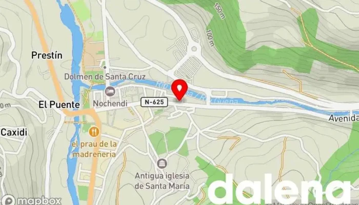 mapa de DESASTUR Tienda de alimentación en Cangas de Onís