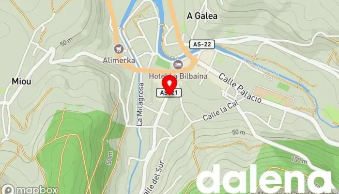 mapa de DIA Supermercado en Vegadeo
