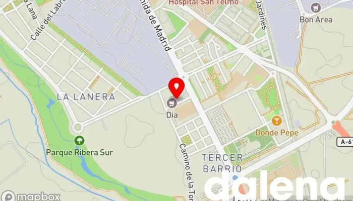 mapa de Dia Maxi Tienda de alimentación en Palencia