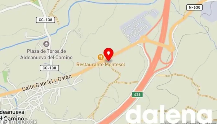 mapa de Distribuciones Del Ambroz Martín Vallejo Tienda de artículos de hostelería, Tienda de alimentos para animales, Tienda de productos para mascotas, Mercado de productos agrícolas en Aldeanueva del Camino