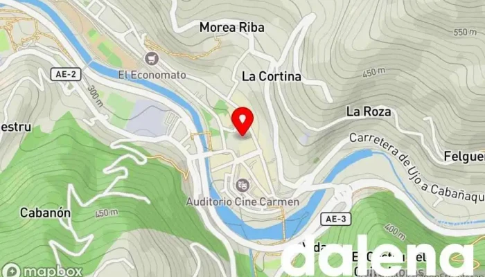 mapa de El Carrin Aller Kiosco en Moreda