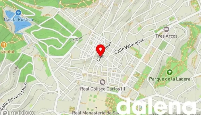 mapa de EL COLMADO Tienda de alimentación en San Lorenzo de El Escorial