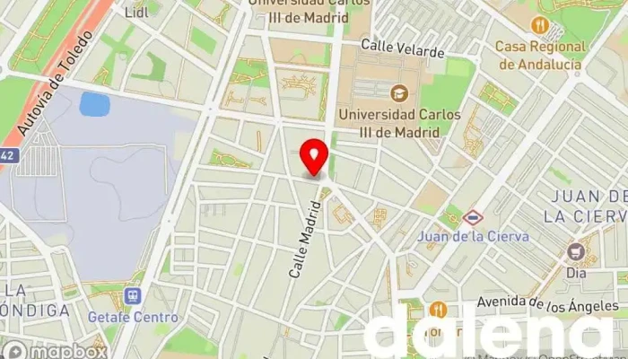mapa de El Rincón Latino Bazar en Getafe