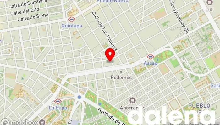 mapa de El Supermercado Supermercado en Madrid