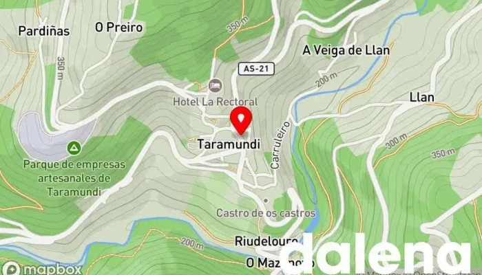 mapa de El Telar De Susana Tienda de regalos en Taramundi