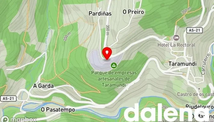 mapa de Eo Leche Taramundi, S.L. Tienda de productos lácteos en Taramundi