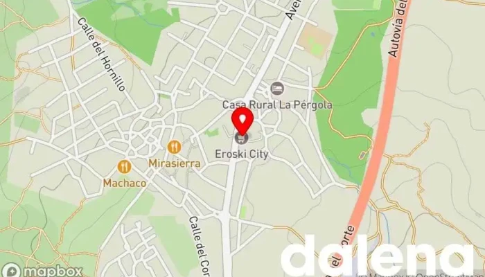 mapa de EROSKI Supermercado en La Cabrera