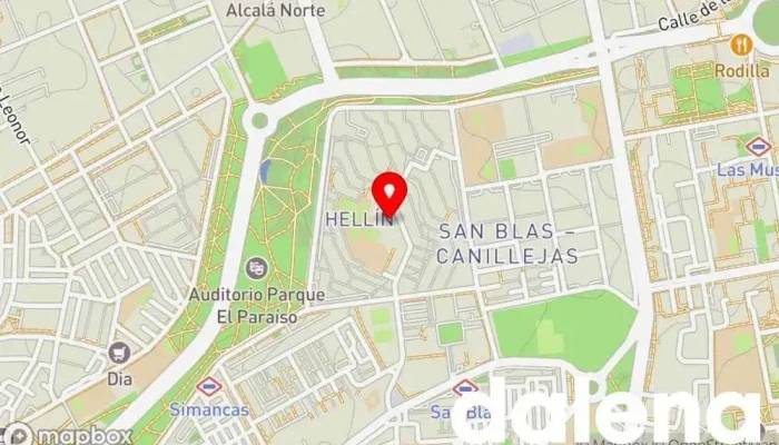 mapa de Establecimientos Plaza Tienda de alimentación en Madrid