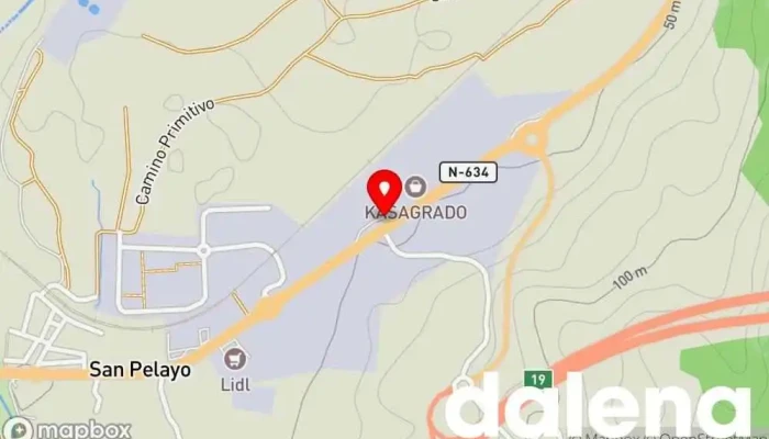 mapa de Fábrica de Galletas La Triunfante Tienda de alimentación en Grado