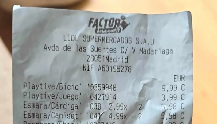 Factori Discount Lidl Vallecas -  Telefono - Madrid