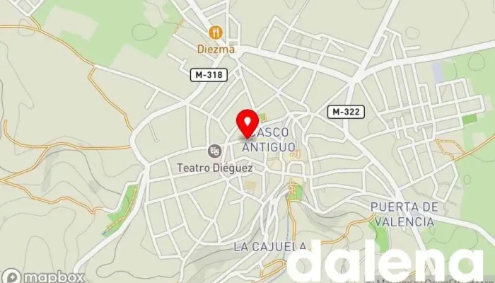 mapa de Fershop 24h Supermercado en Colmenar de Oreja