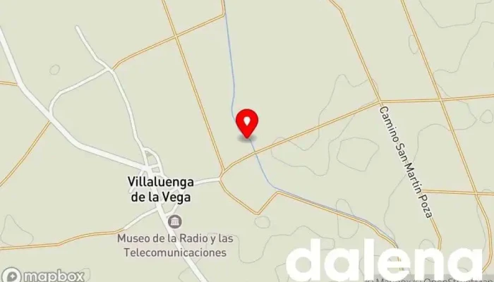 mapa de Finca La Fábrica Alojamiento con servicio en Villaluenga de la Vega