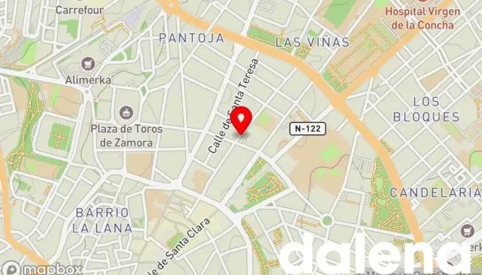 mapa de Frutas JJ Frutería en Zamora