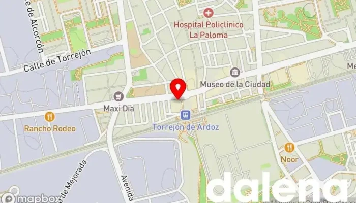 mapa de Frutas y verduras la huerta de Toledo Supermercado en Torrejón de Ardoz