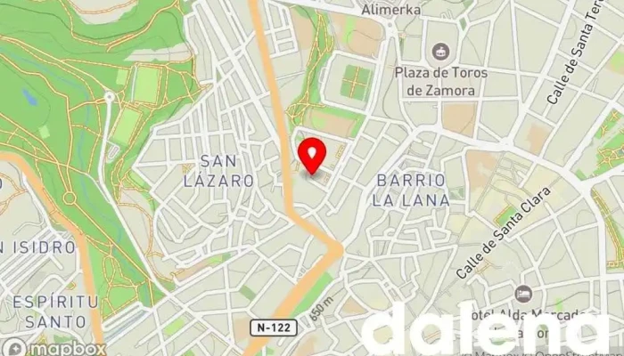mapa de Frutería la huerta Tienda de alimentación en Zamora