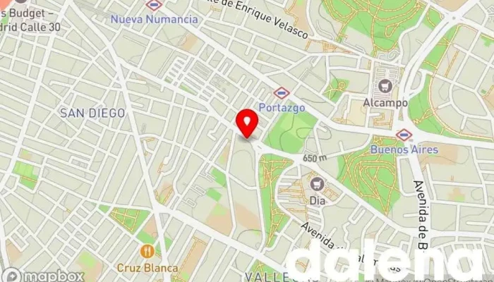 mapa de Frutería Vallecas Supermercado en Madrid