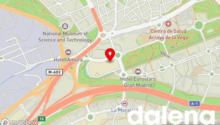 mapa de Gasolinera Alcampo Gasolinera, Servicio de lavado de coches, Cafetería, Tienda de alimentación, Estación de carga de vehículos eléctricos en Alcobendas