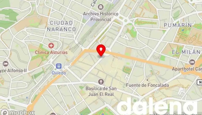 mapa de Hiper €uro Tienda de alimentación en Oviedo