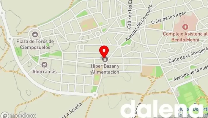 mapa de Hiper Bazar Y Alimentacion Comercio en Ciempozuelos