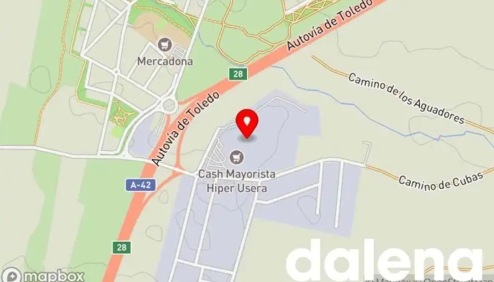 mapa de Hiper Usera Cash Hipermercado, Supermercado en Torrejón de la Calzada